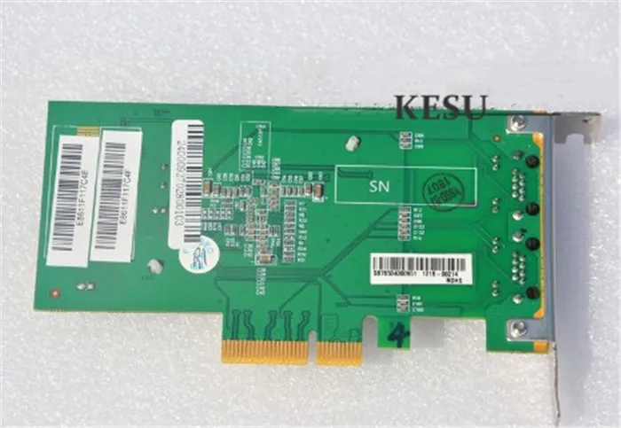 Сетевая карта I350 T2 PCI E 4X сервер с двойным портом RJ45 Gigabit Ethernet LAN Intel i350AM2 сетевая