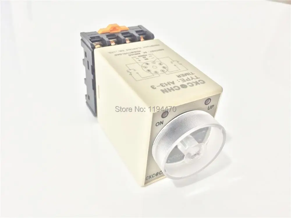 5 компл./лот AH3-3 DC 12V 30S питание на таймер задержки Реле времени 12VDC 30sec 0-30 second 8