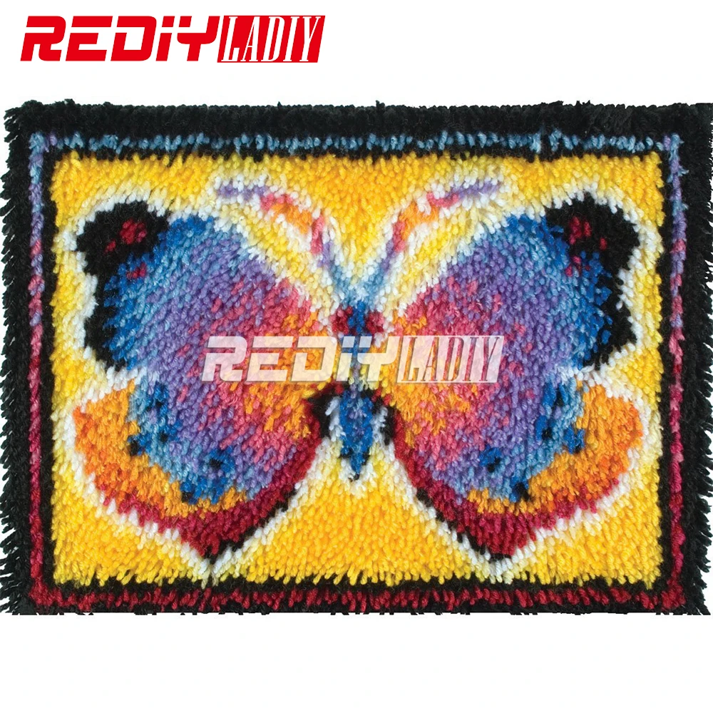 Набор крючков с защелкой акриловая пряжа вышивка сделай сам ковер Цветной