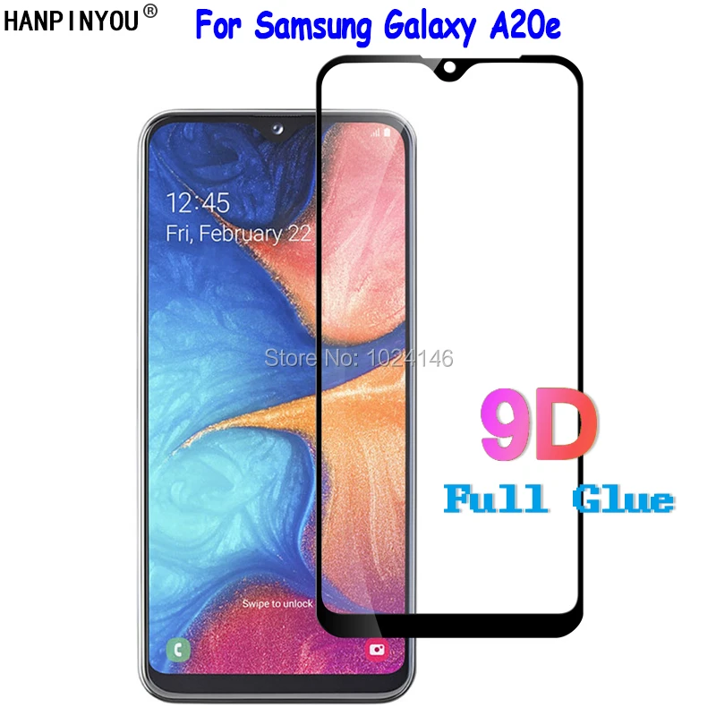 

For Samsung Galaxy A20e A202F 5.8" 5D 6D 9D Full Cover Glue Hard Tempered Glass Screen Protector Explosion-proof Protective Film