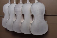 5pcs 44 unfinished violin flame maple back russian spruce top hand made