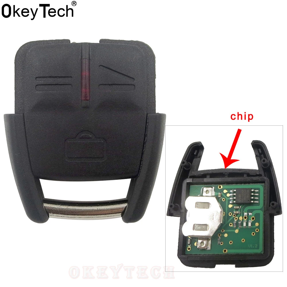 

OkeyTech 3 Buttons Remote Key Fob Case Shell Replacement for Vauxhall Opel Vectra Astra Omega Signum Car-Styling Car Key Cover