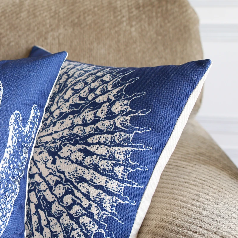 Морская звезда поясничная Подушка Наволочка декоративная домашняя текстильная