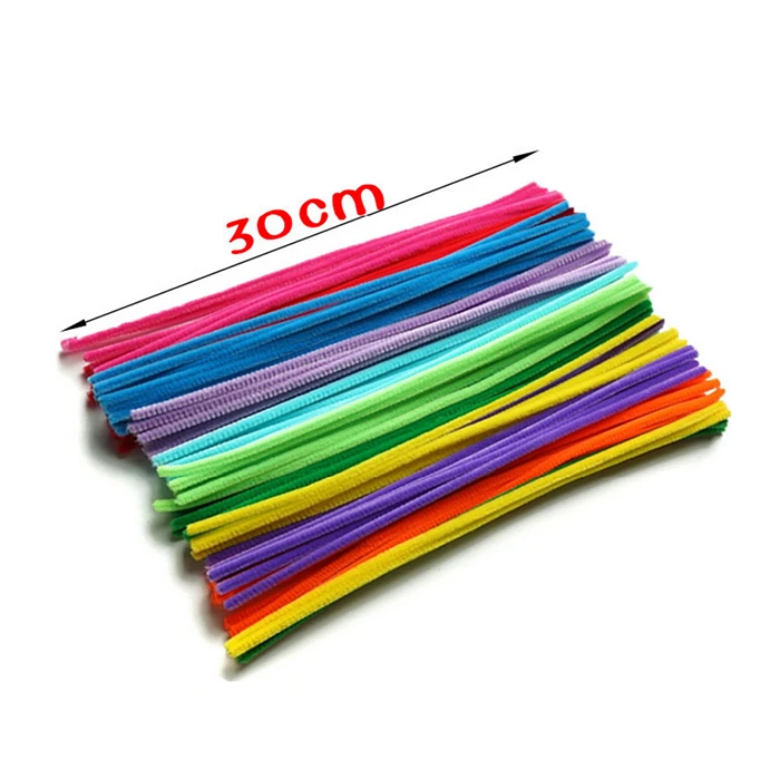 100 шт. разноцветные стебли синели очистители труб ручной работы художественный