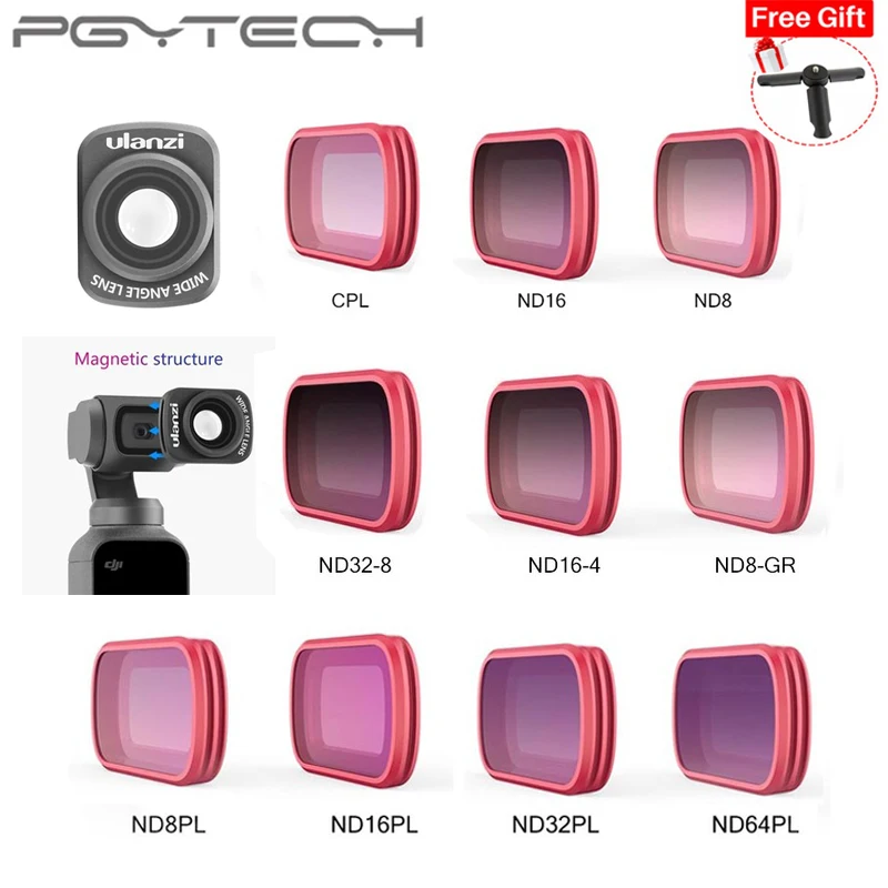 Карманный фильтр PGYTECH DJI Osmo водонепроницаемый для объектива камеры CPL ND NDPL