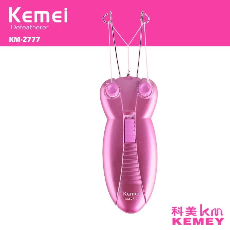 Женский Электрический эпилятор Kemei с дизайном в виде бабочки для лица хлопковой