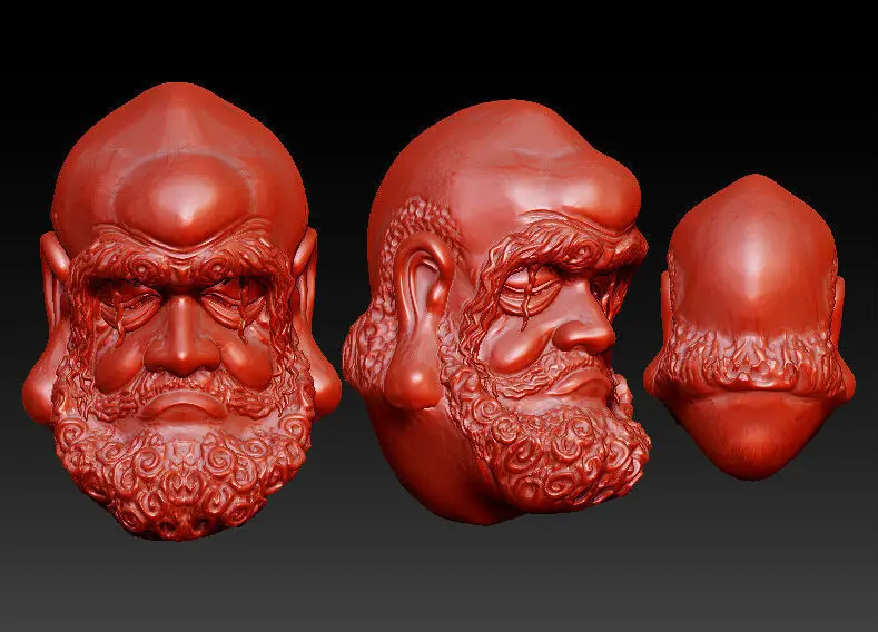 3D модель для станка с ЧПУ в формате STL 4 оси рельефа/Компьютерная скульптура Dharma|3d