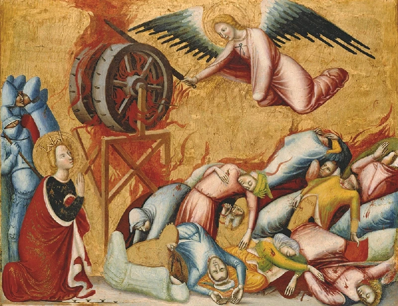 Картина на холсте с изображением ангелов спасающих людей отличная для декора