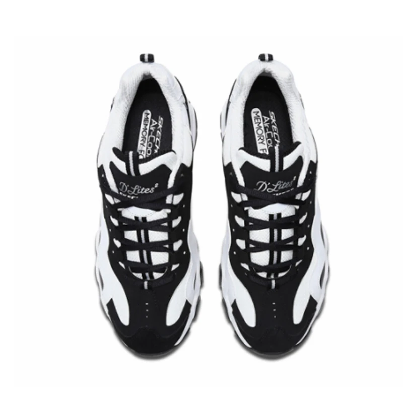Мужские туфли на платформе Skechers удобные повседневные сетчатые плоской подошве