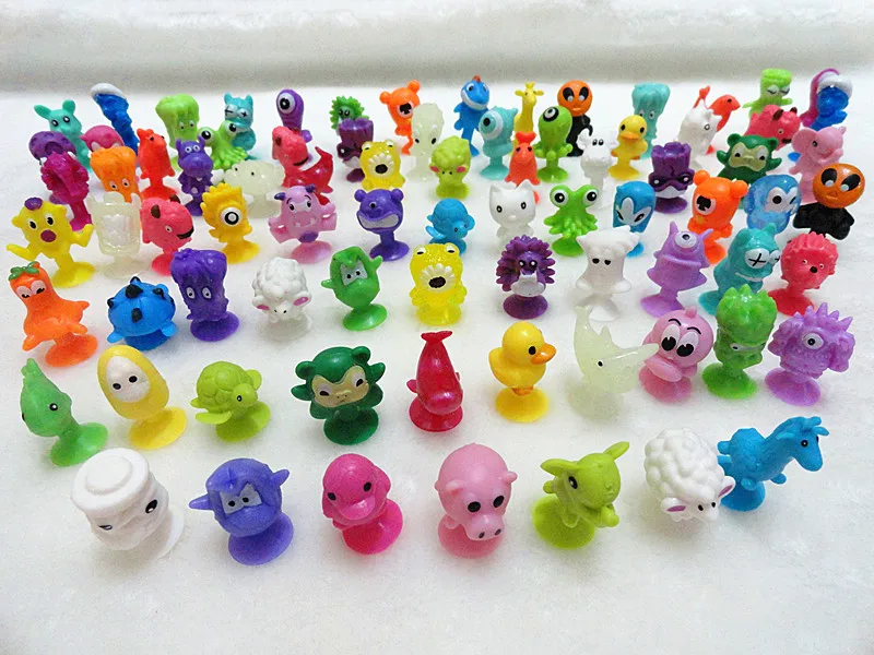 Лидер продаж миниатюрные куклы на присосках детские с морскими монстрами