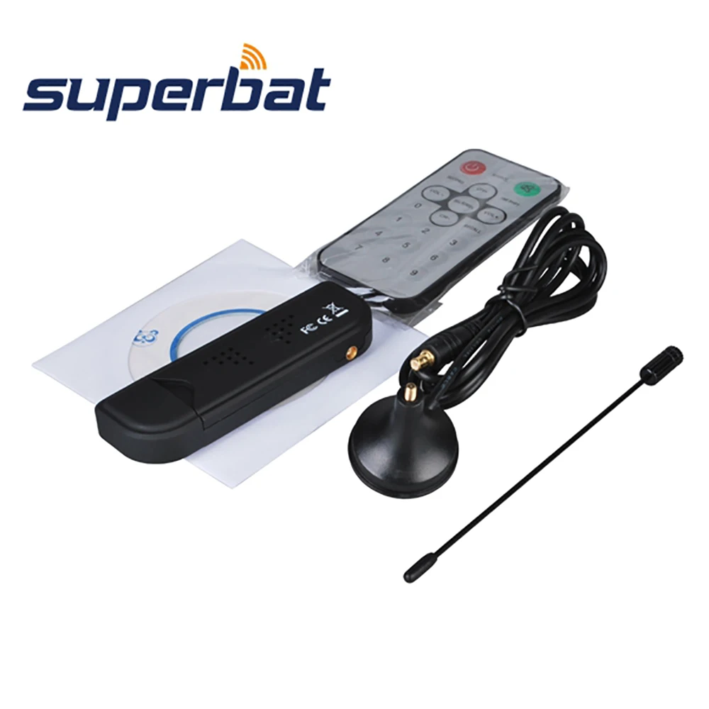 Superbat FM DAB USB DVB-T RTL2832U+ R820T Антенна MCX штекер разъем 120 см кабель Беспроводная телевизионная антенна Антенна Очень рекомендуем