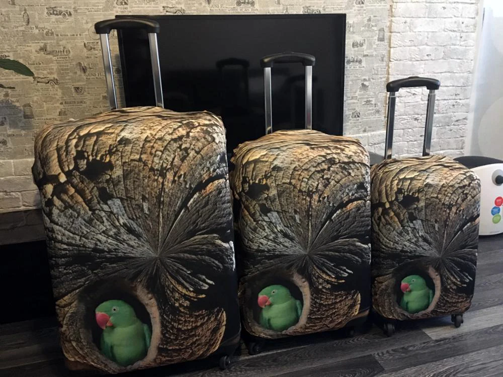 

Luggage Protective Case Cool 3D Iron Men Waterproof Cover For 18-30 Inch Trolley Suitcase Elastic Travel Rain Covers