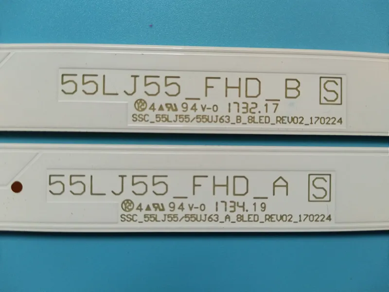 Новый 5 комплектов = 50 шт. светодиодная подсветка Stip для LG 55UJ630V 55UJ6300 55UJ63_UHD_A 55UJ63_UHD_B
