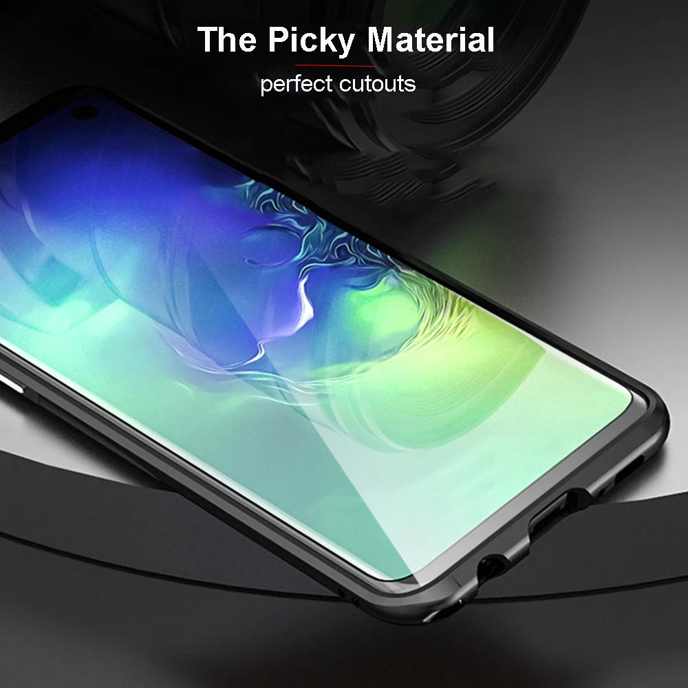 Изогнутый металлический бампер Luphie для samsung Galaxy S10 S10 Plus, противоударный чехол, ультра тонкий алюминиевый бампер, рамка для samsung S10e
