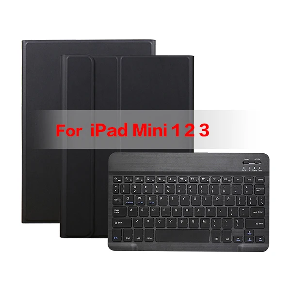 IPADMINI DYBT123 BK Чехол для планшета с Bluetooth клавиатурой, чехол для IPad Mini 1 2 3 4 5, беспроводной съемный чехол для планшета, заряжаемый - Цвет: IPADMINI DYBT123 BK