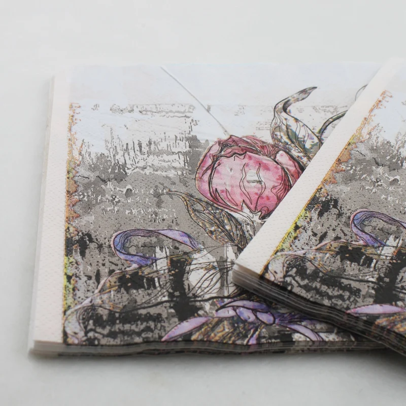 [Rainloong] принт Бумага салфетки с Архитектура вечерние тканевые салфетки для декупажа украшения салфетки 33*33 см 20 шт./упак./лот
