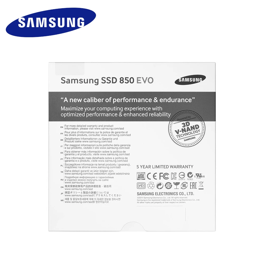 SAMSUNG 850 EVO SSD 120 ГБ Внутренний твердотельный диск 2 5 дюймов SATA3 ноутбук Настольный ПК