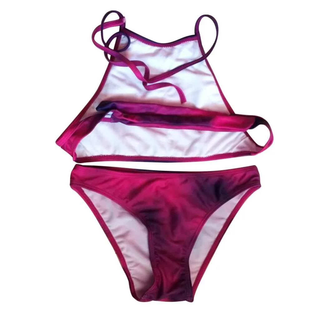 Sexy Women Push Up Dyeing Bikini Set Swimwear Swimsuit Beachwear NVIE |