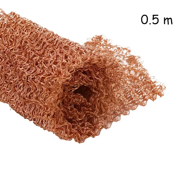 50 cm 4 провода сетка из чистой меди тканый фильтр, санитарный пищевой тканый сетчатый экран для дистилляции, домашнее пиво 100 мм ширина - Цвет: 50 cm