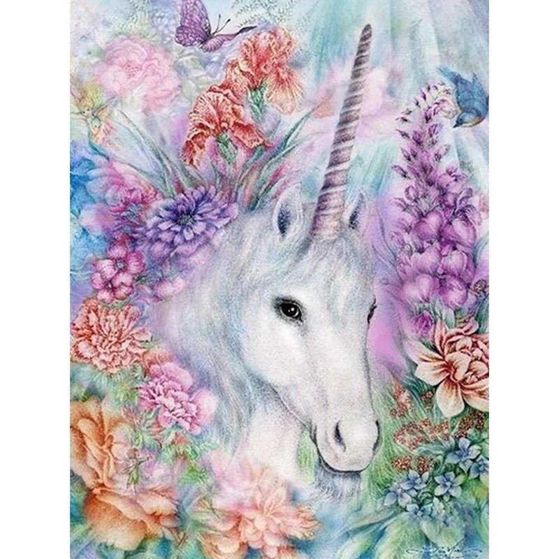 

Full Square/Round Drill Diamond Embroidery Cartoon Unicorn 5D DIY Diamond Painting Cross Stitch Rhinestone Mosaic F21