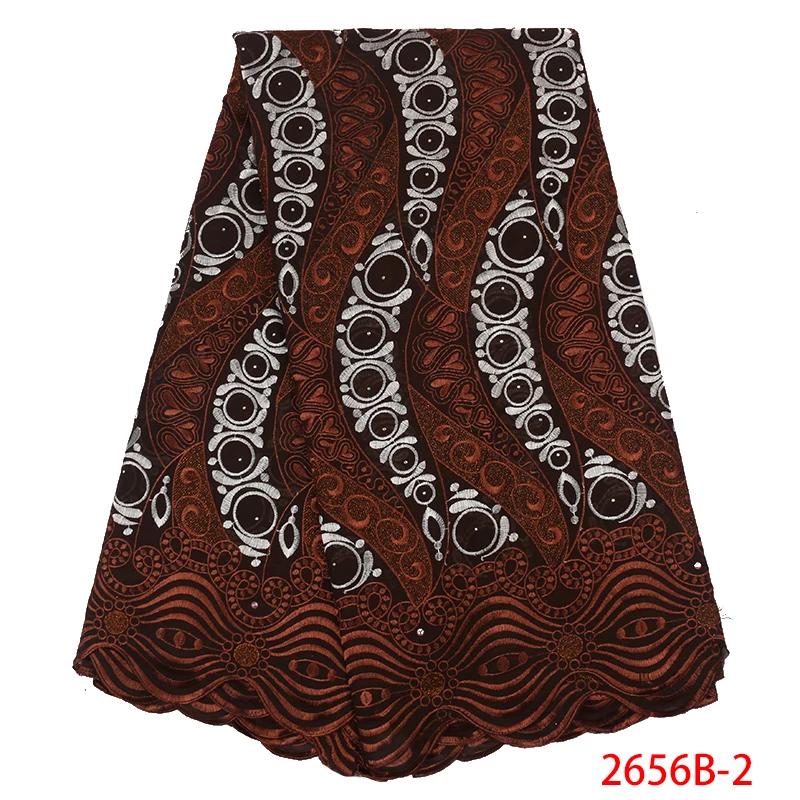 HOT SALE Swiss Voile Lace in Switzerland High Quality African Cotton Fabric with Stones Laces KS2656B-1 | Аксессуары для одежды