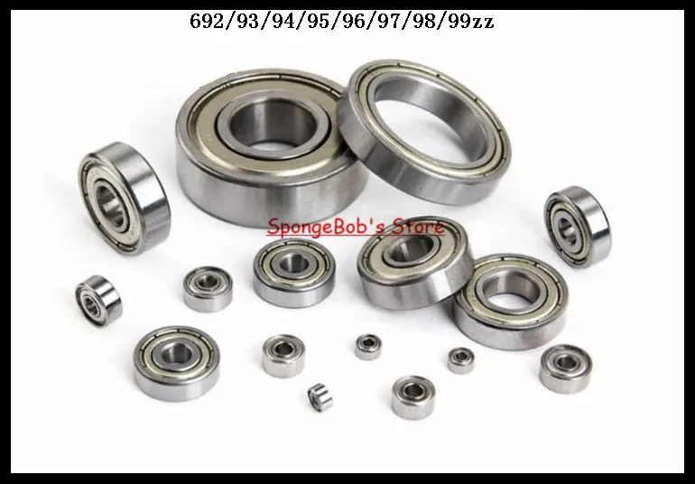 10-15 pcs/Lot 692zz/ 693zz/ 694zz/ 695zz/ 696zz/ 697zz/ 698zz/ 699zz Miniature Bearing Deep Groove Ball Bearing