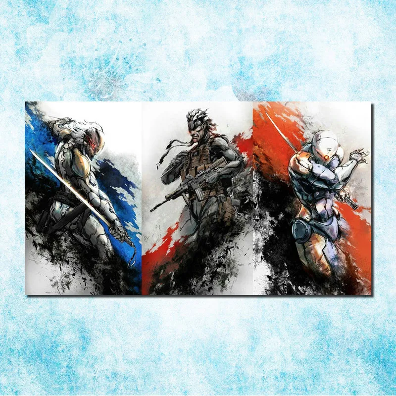 Metal Gear Solid V фантомная боль Искусство Шелковый Холст печати плакатов 13x24 24x43 cm