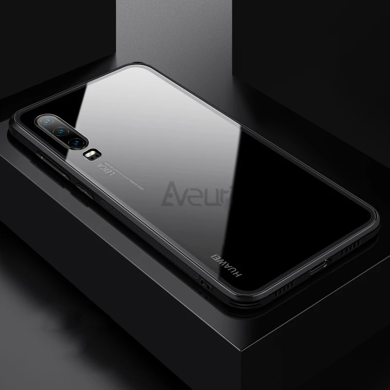 Aveuri стеклянный чехол для телефона Huawei P20 P30 Pro Lite Coque 9H закаленное покрытие Mate 20 Honor