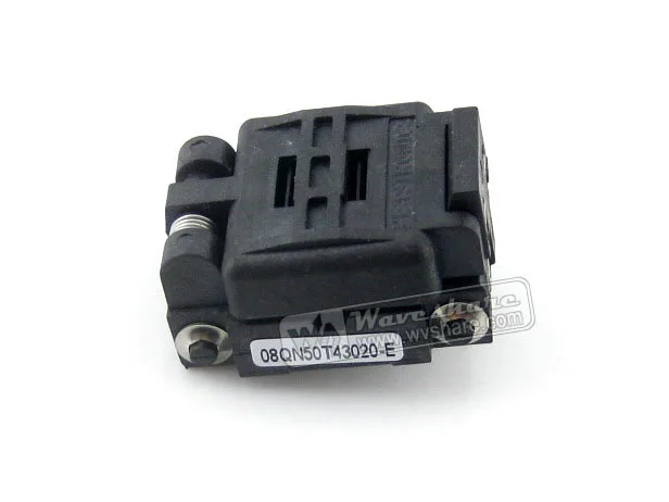 

Розетка-переходник Plastronics 08QN50T43020, 0,5 мм, для QFN8, MLP8, MLF8