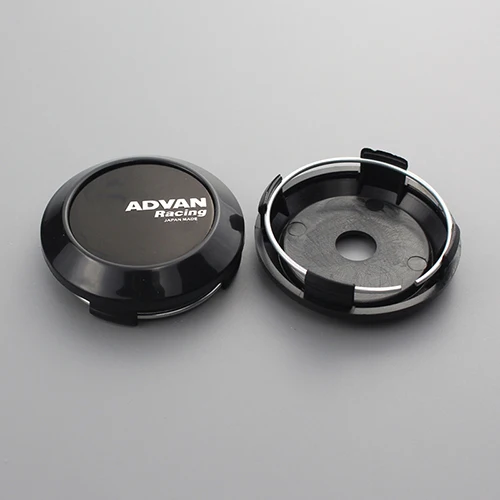 black advan black KOM 64/60 мм зажим Япония advan гоночный центр крышки для ssr обода крышка hubcap xxr voiture пылезащитный капот набор из 4 enkei логотип наклейка - Цвет: black advan black