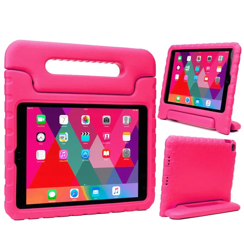 Pink Противоударный дети жесткие детская корпус из пены EVA чехол для Apple iPad 2/3/4/9,7 дюйма A1395 A1416 A1458 Tablet PC - Цвет: Pink