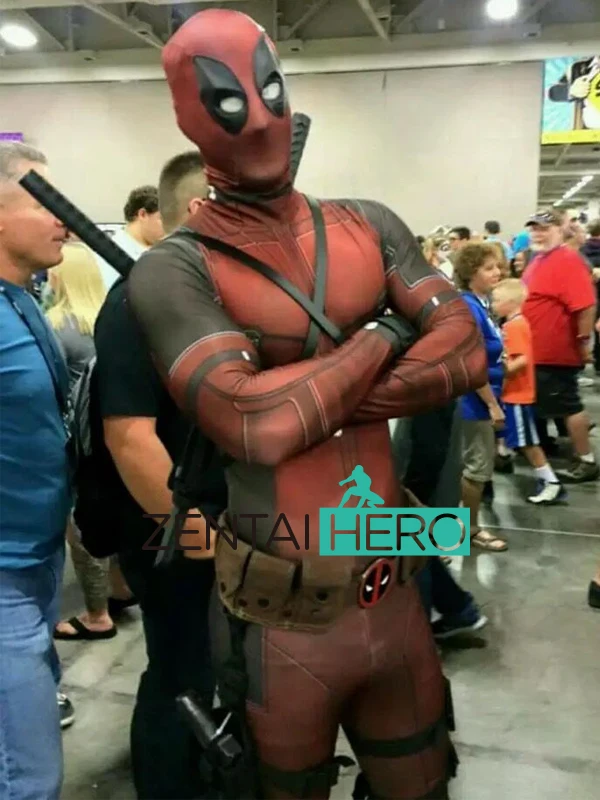 Бесплатная доставка 16082401 дешевый 3D принт спандекс Deadpool костюм 2017 Хэллоуин