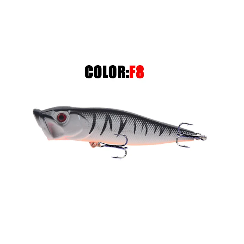 9.5cm/12g Popper Hard Topwater Bait Trolling Wobbler Rattling Isca Artificial 3D Eyes Fishing Lure Bass Balance Weight Pesca - купить по