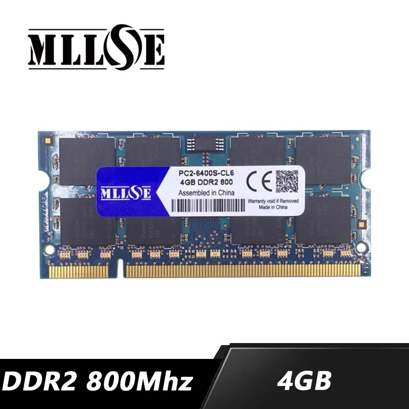 MLLSE ram DDR2 4 ГБ 8 800 МГц sdram ноутбук память ddr2 4g Гб ddr2|Оперативная память| |