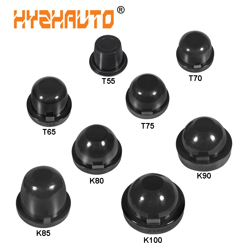 HYZHAUTO 2Pcs HID LED Car Headlight Dust Cover Rubber Head Fog Lamp Sealing Caps Waterproof Dustproof 55/65/70/75/80/85/90/100mm