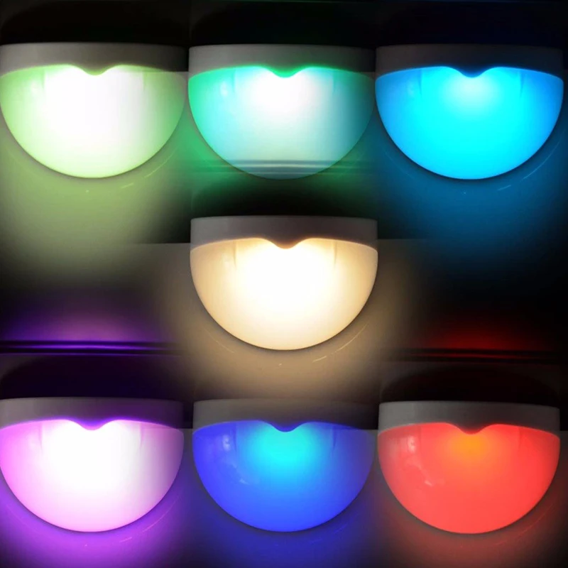 Красочный настенный солнечной энергии светодиодные лампы солнечный столб света