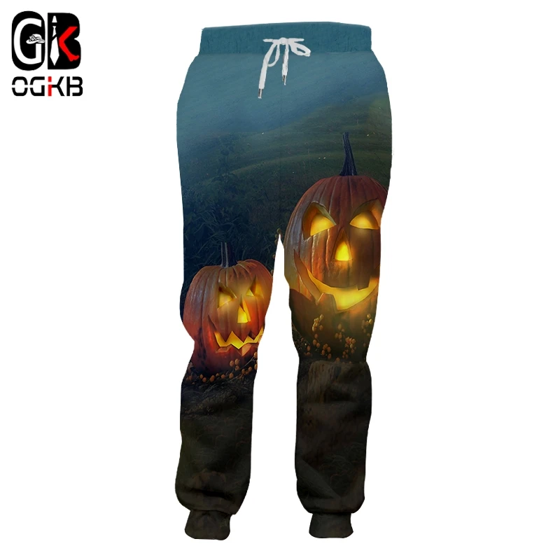 Зимние женские брюки OGKB женская модель 3D печать 5XL одежда с тыквой для женщин