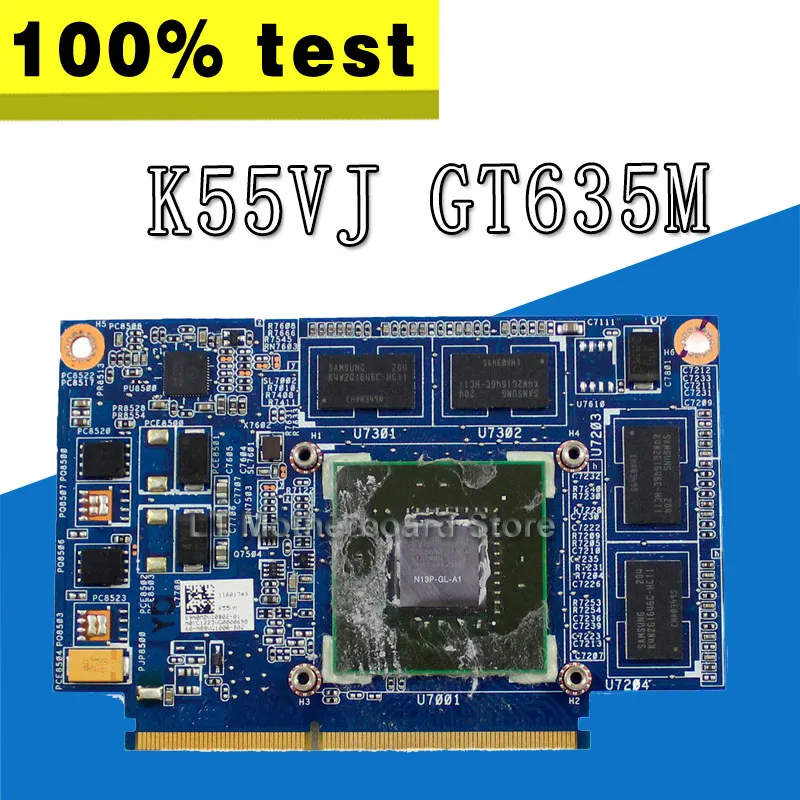 Графическая карта GeForce GT635M для For Asus K55VJ 2 Гб N13P GL A1 материнская плата|gt 635m|asus k55vjasus