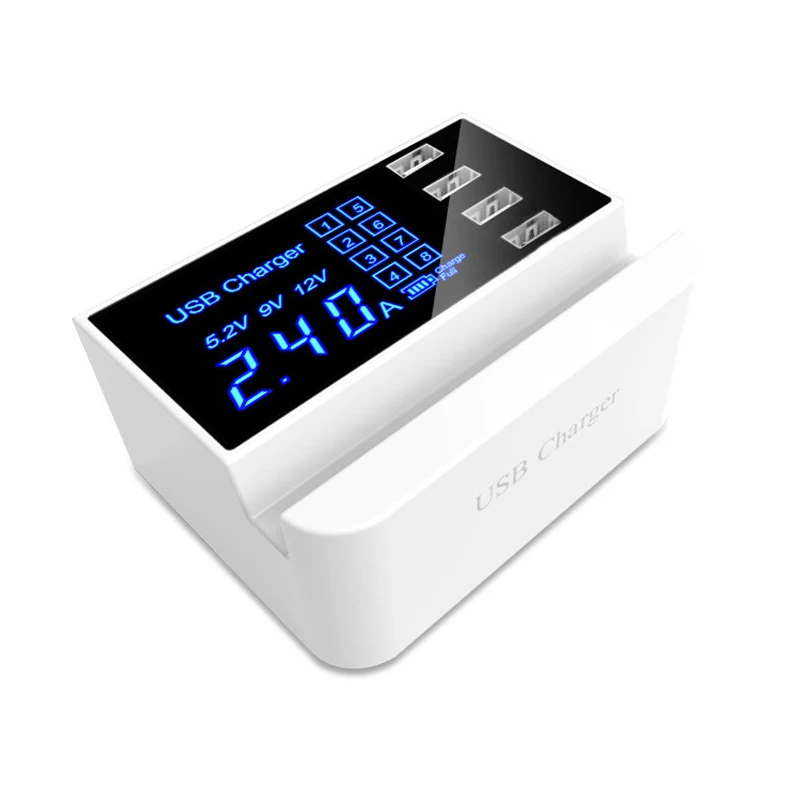 Умное зарядное устройство с 4 USB-портами для iPhone XS Max XR X 7Plus 8Plus быстрая зарядка