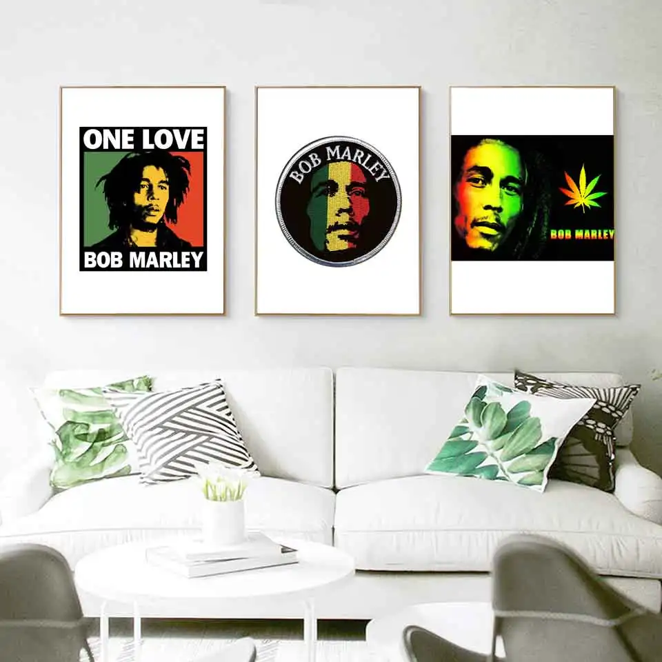 

Poster Bob Marley Art Print Retro Posters and Prints Nostalgic old Reggae Rock Wall Pictures Canvas Kraft Music Painting