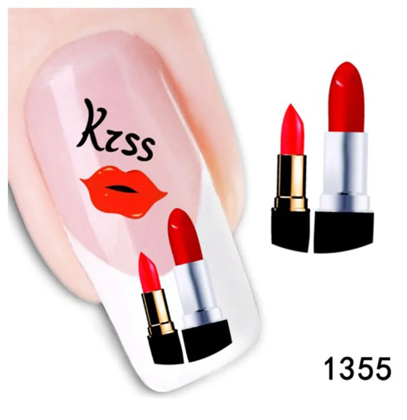 AddFavor 4 шт. стикер для дизайна ногтей Мультяшные животные бабочка сексуальная