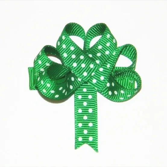 

100 шт./лот Shamrock Лента Скульптура зажим для волос
