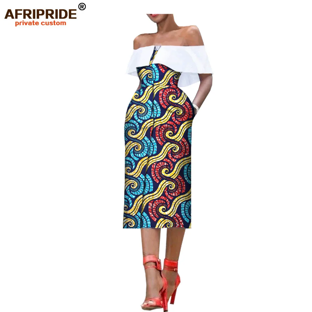Летнее женское платье в африканском стиле, AFRIPRIDE, без рукавов, до середины икры, однобортное, без бретелек, Повседневное платье для женщин A7225159