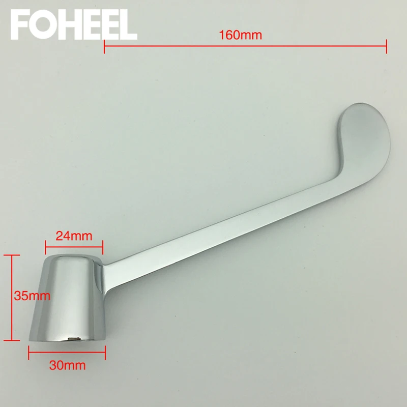 FOHEEL Stainless Steel faucet handle standing pots long copper core medical elbow | Обустройство дома