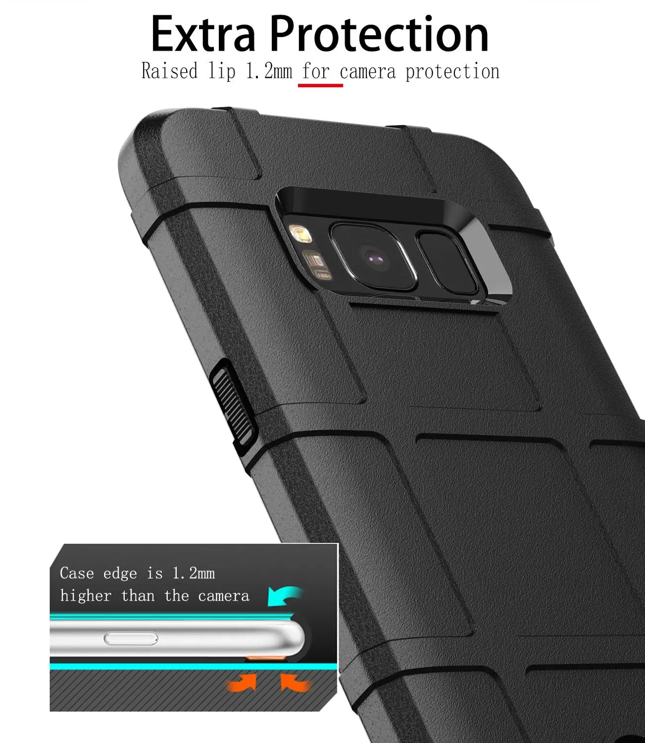 Мягкий ТПУ прочный защитный чехол для Samsung Galaxy S8 +/S8 Plus силиконовый матовый