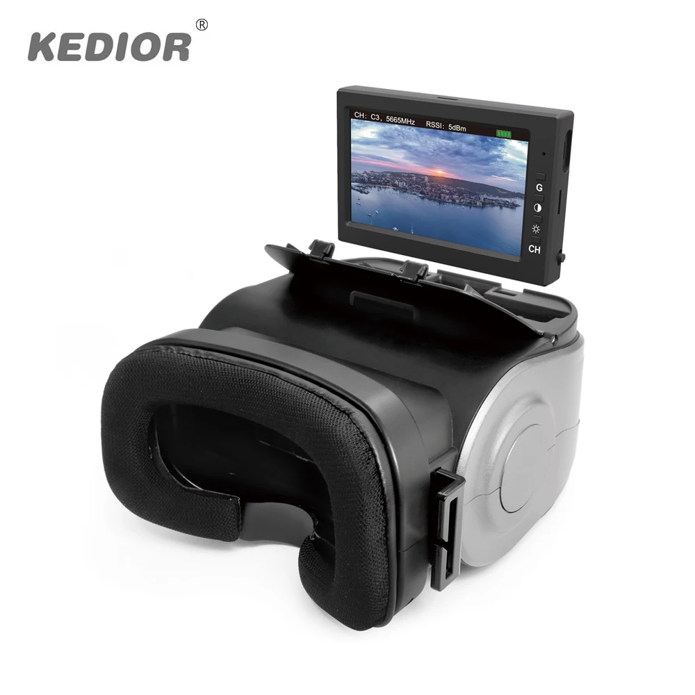 MJX D43 5 8g FPV 4 3 дюймов ЖК дисплей экран с G3 VR очки RC бесщеточный Drone запасной Запчасти