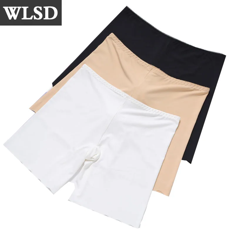 3 шт./лот женские безопасные короткие штаны летние шелковые сексуальные шорты для