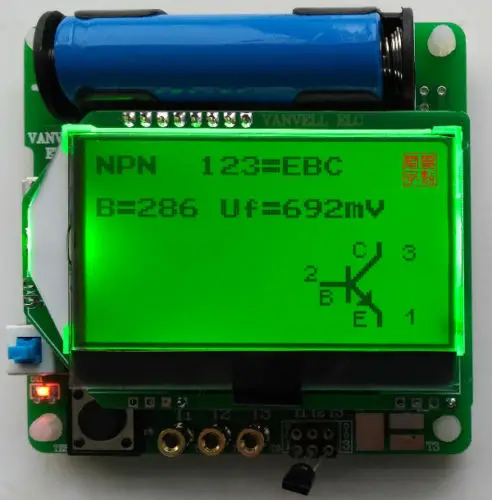 Испытательный транзистор M328 измеритель емкости LCR MOSFET ESR с испытательным