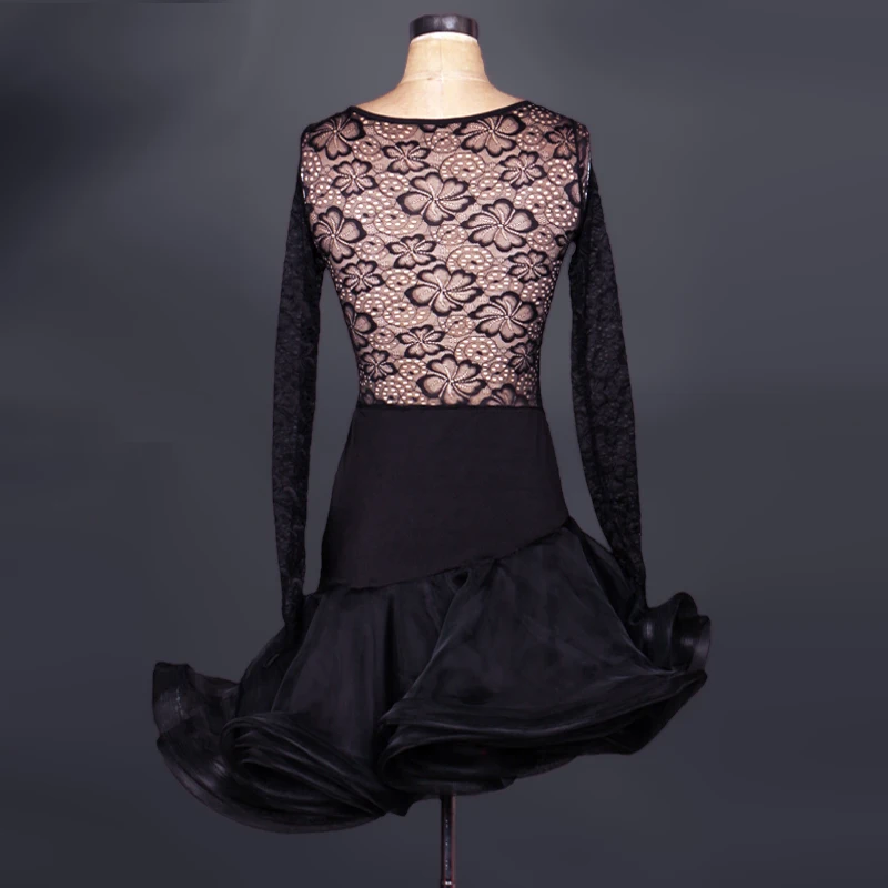 Женское кружевное платье с длинным рукавом откровенное для латиноамериканских