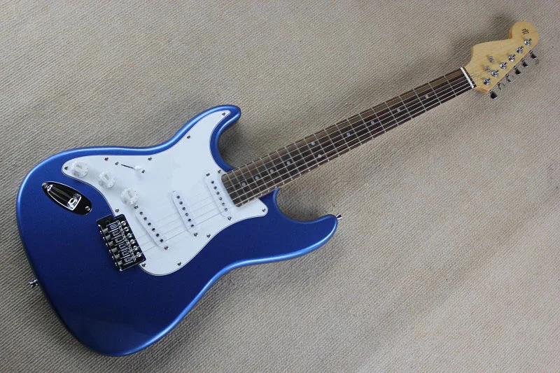 Бесплатная доставка Custom Shop Stratocaster зеленый Электрогитары с 3 пикапы левша Гитары в